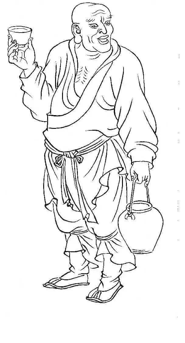 李公麟白描十八罗汉图,白描罗汉图全集