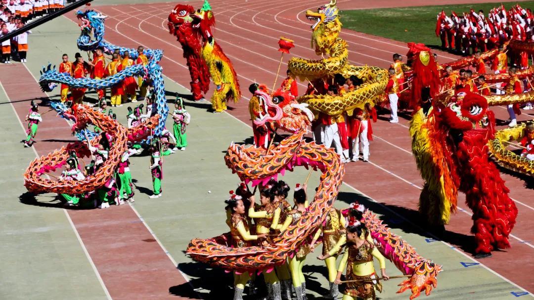 高清大图！震撼来袭！金普新区第三届全*运民**动会开幕式，精彩