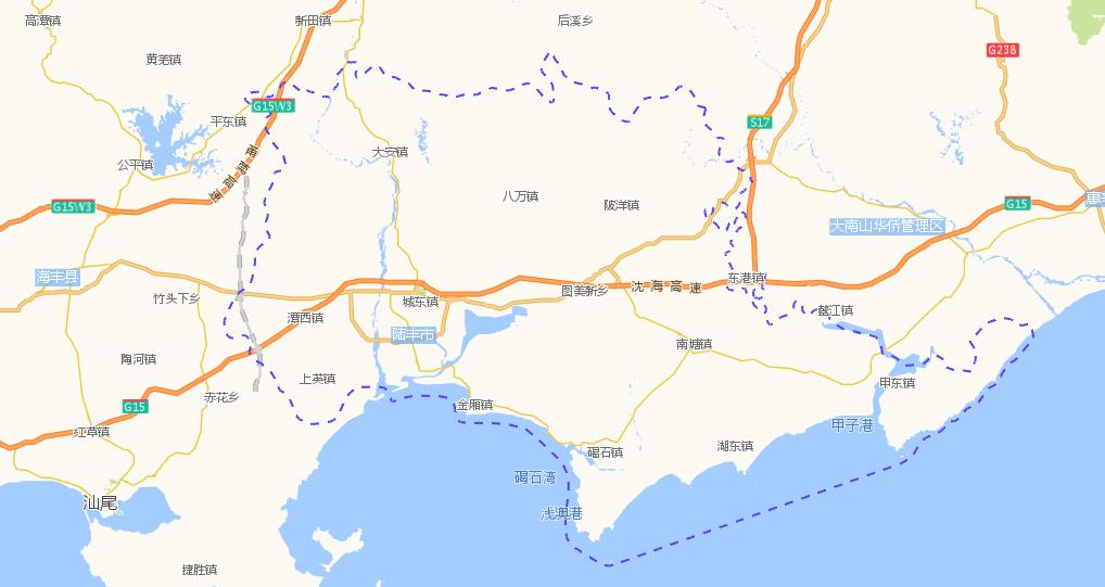 汕尾市陆丰市地图高清,陆丰市详细地图