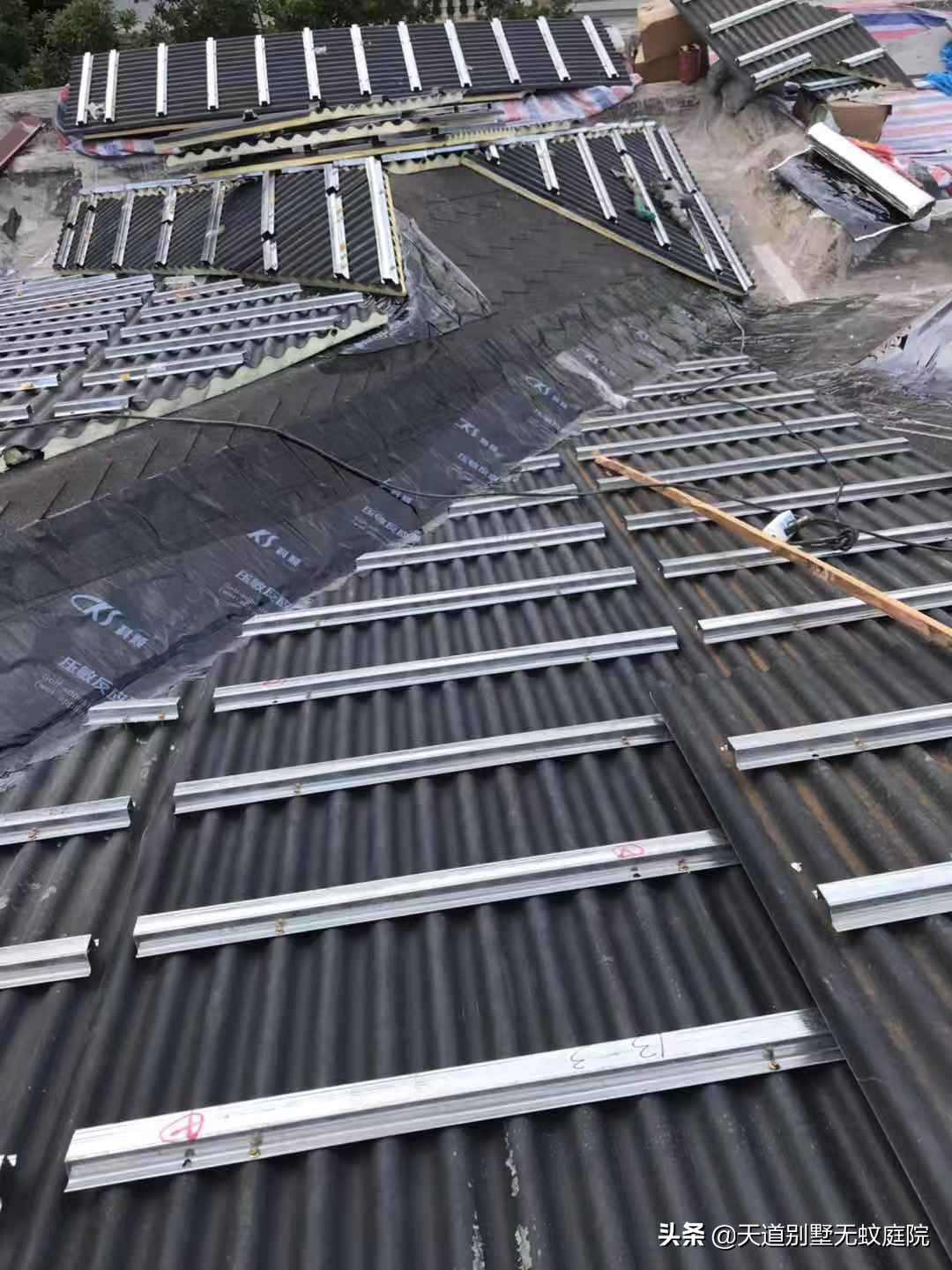 旧楼房翻新改造斜屋面,平屋面改造翻新