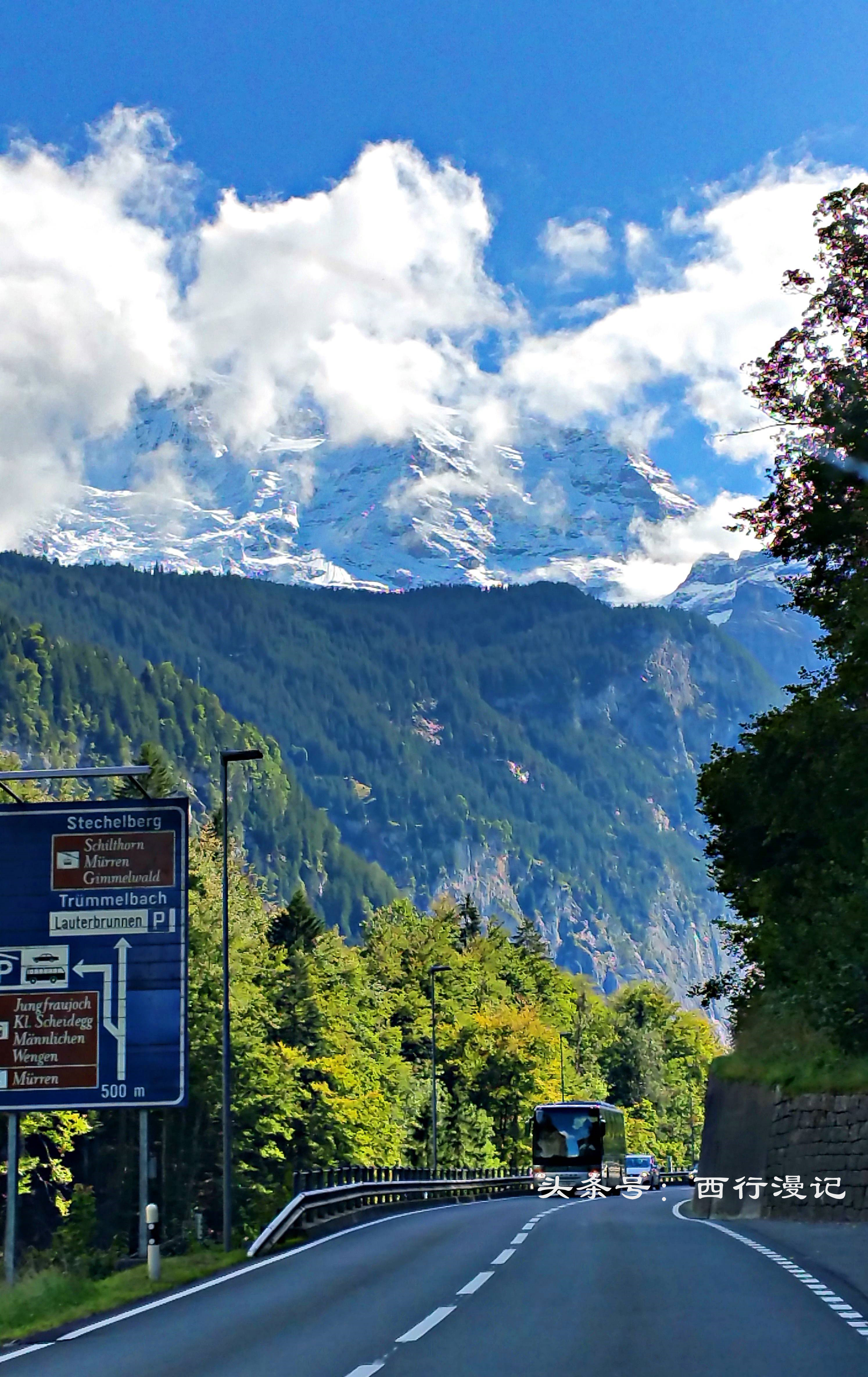 瑞士风景绝美的山,瑞士绝美的山村风光