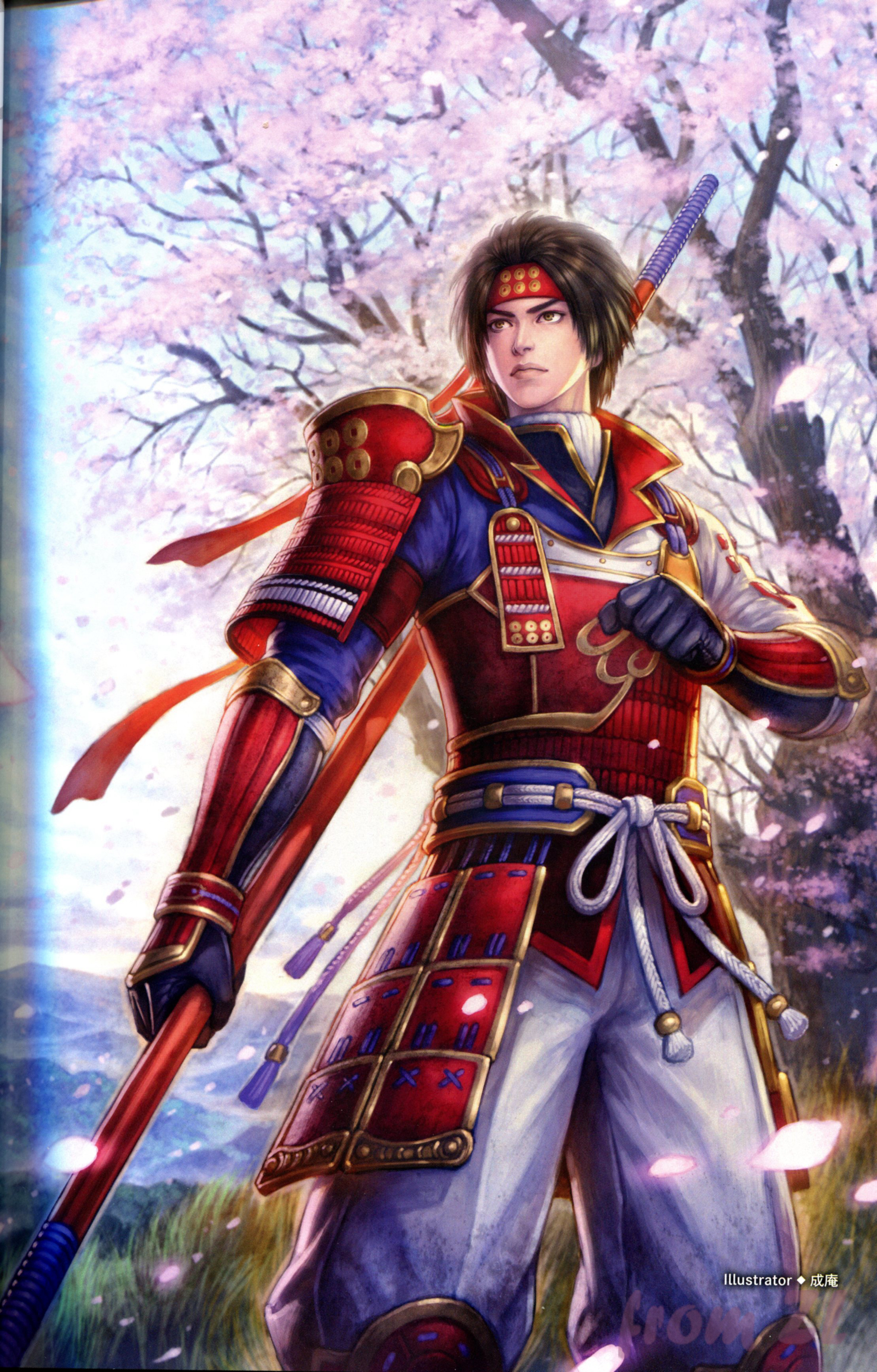 战国无双4设定角色原画集，神无双极意55名武将CG插画壁纸欣赏