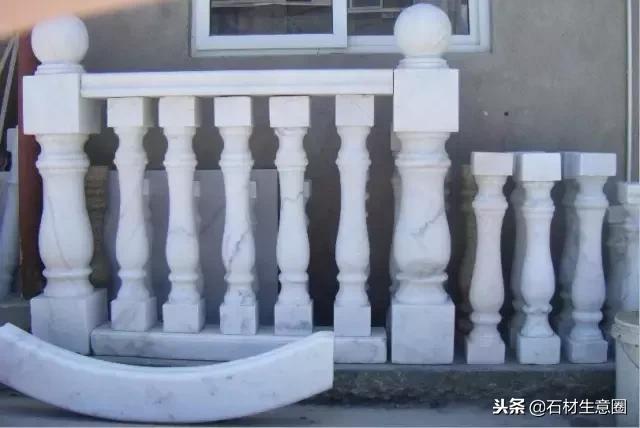 100种石材栏杆图片大全,汉白玉石柱栏杆多少钱一米