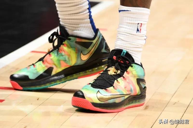 开拓者格兰特上脚,球星上脚球鞋aj36日落