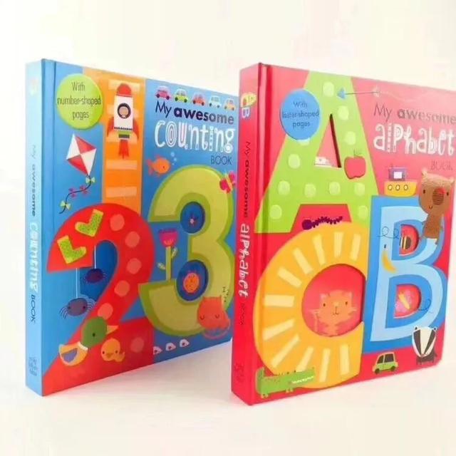 一本非常有趣的英语启蒙书，林志颖孩子同款123ABC异性数字