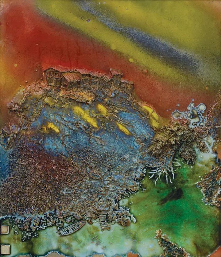 他的悬雕是站立的神奇「悬之又玄——徐初泽的悬雕瓷画」