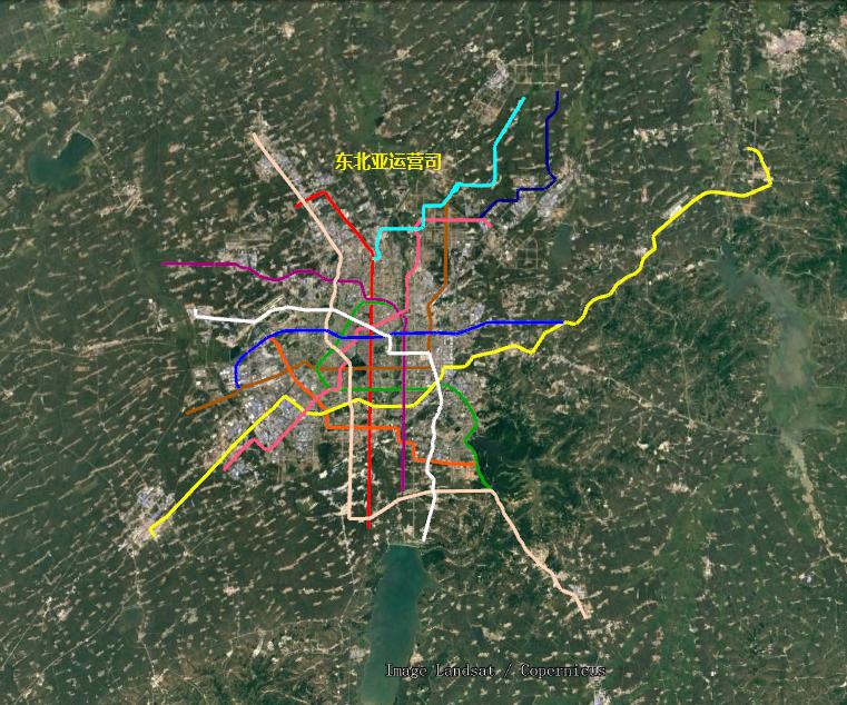 长春地铁2号线东延长线线路图,长春地铁5号线二期准确线路图