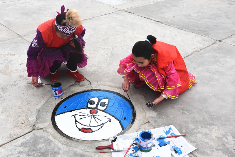 志愿者红马甲绘画又简单又漂亮,红马甲志愿者绘画图片