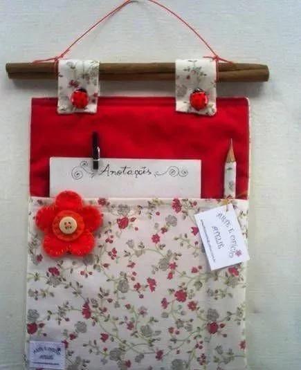 自制收纳小布筐超好看,碎布做有盖子的收纳筐