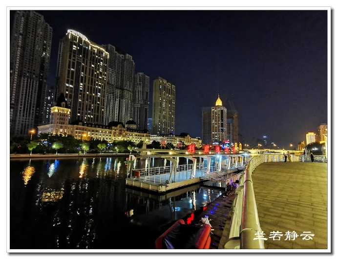 夜幕下的天津海河，美爆了