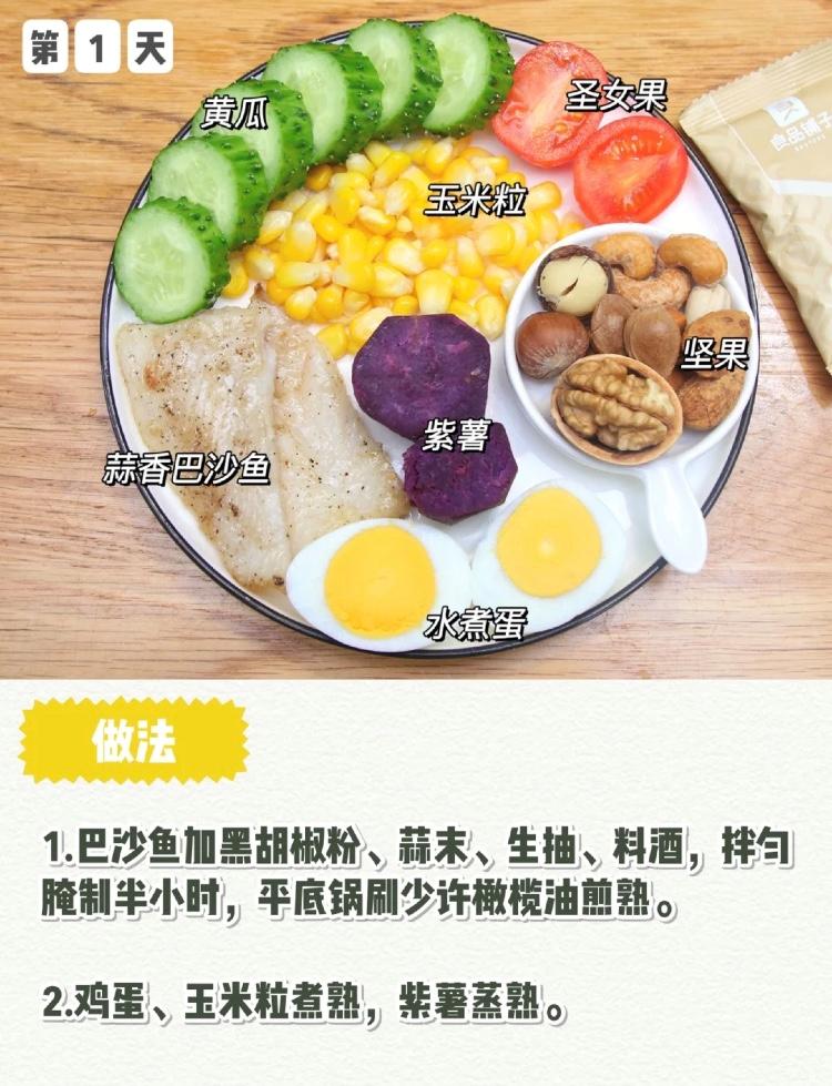 营养师一日三餐减肥餐,营养师一周食谱大全集