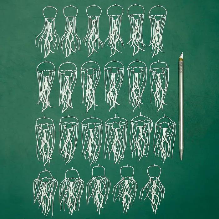 手掌画创意剪纸,手掌画剪纸三年级