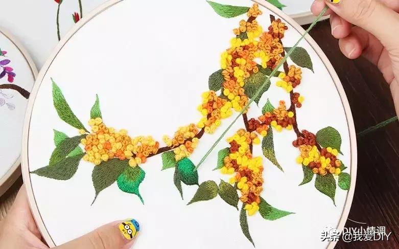 刺绣新手一步一步刺绣花,超详细的漂亮小花刺绣教程