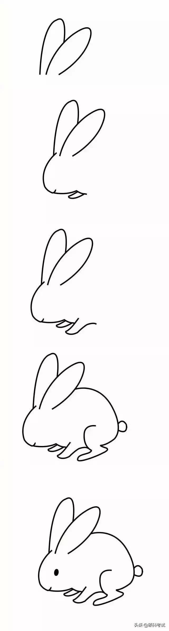 小孩子喜欢的简笔画可爱,非常适合孩子画的简笔画教程