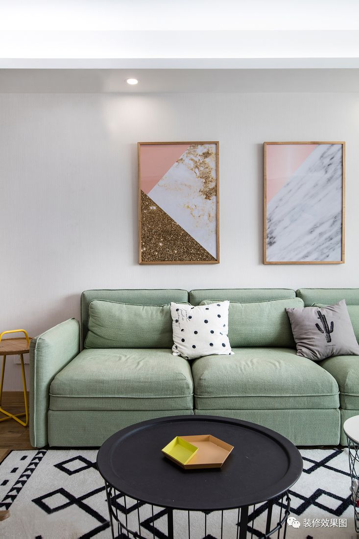 北欧130平米小户型图,经典2室一厅户型北欧风