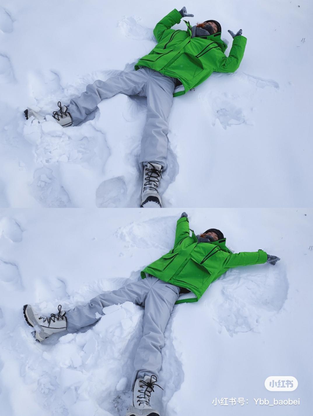 ins女网红打call,ins网红红色羽绒服