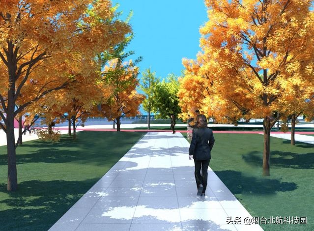 福山区夹河夜景,烟台福山区风景区