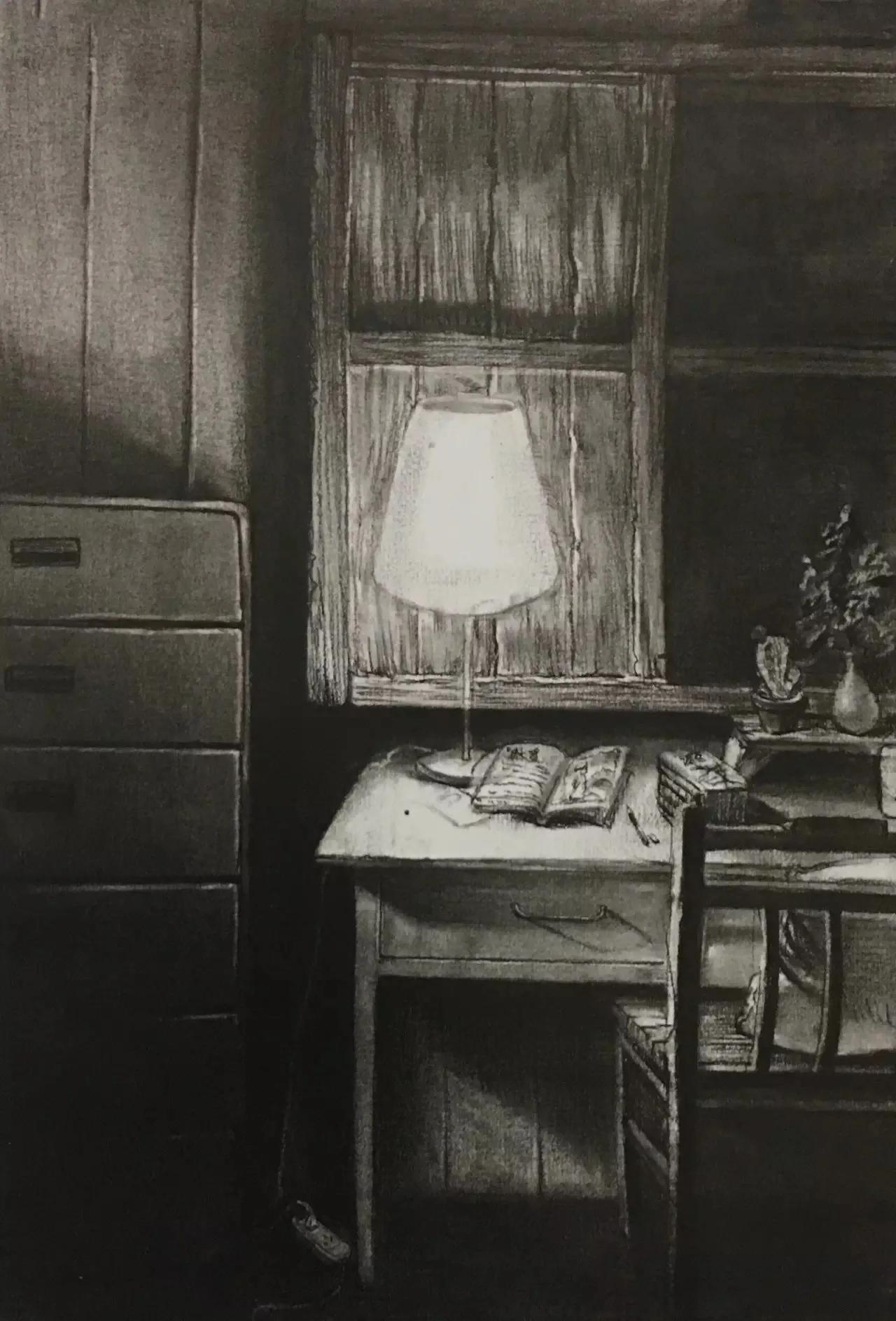 清华校考场景素描高分卷,清华素描场景高分卷技法