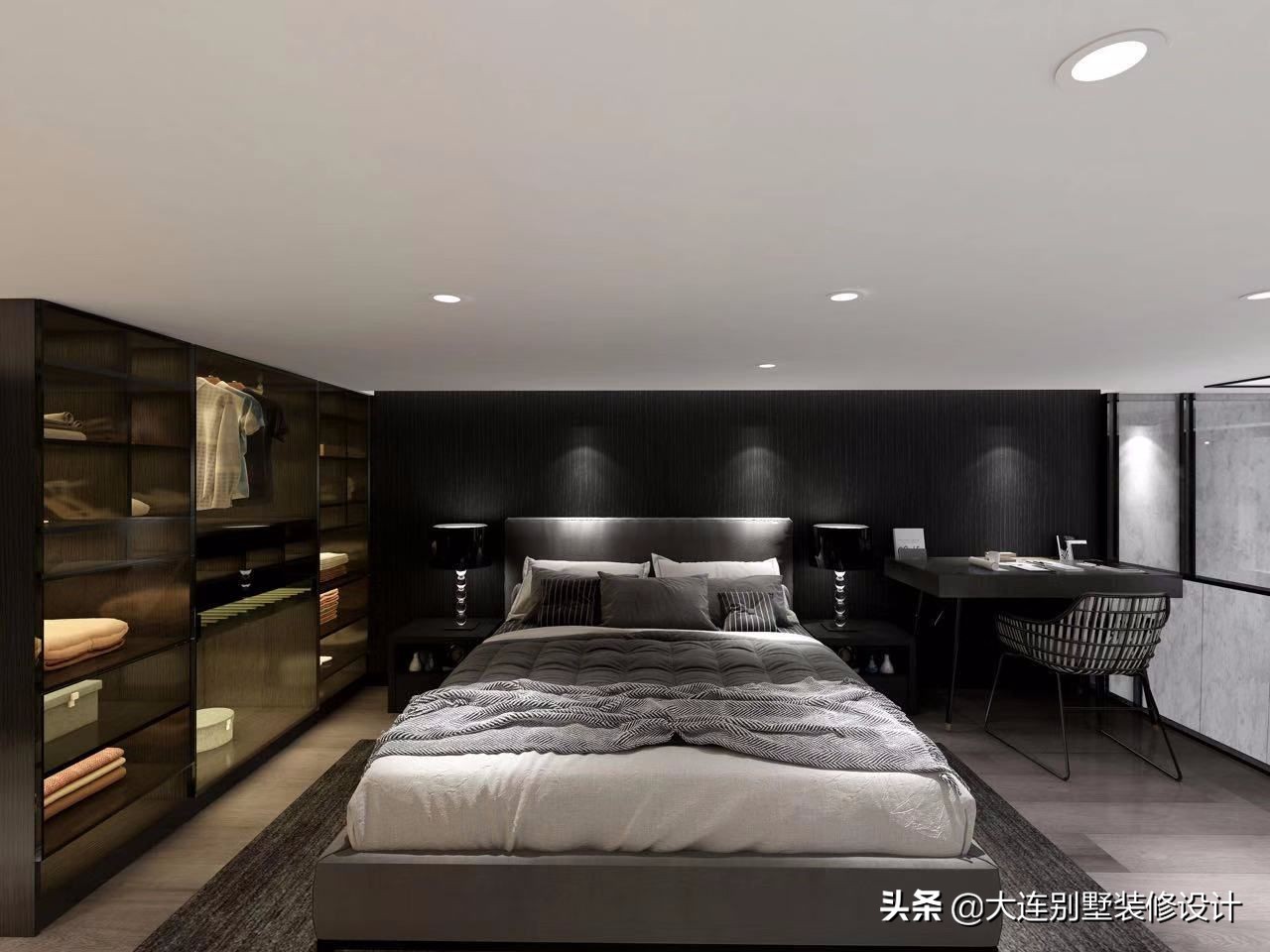 大连40平米跃层装修效果图,大连菁英汇公寓