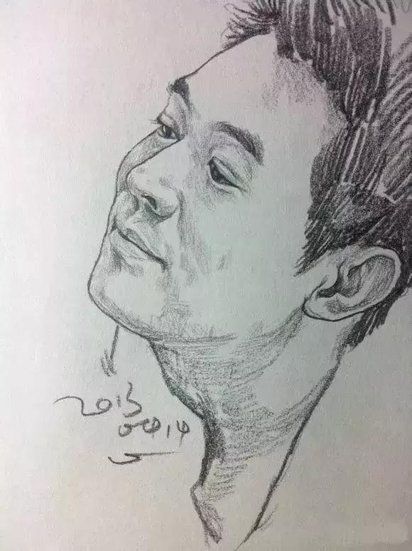 速写看一眼画一笔,用速写的方法画肖像画