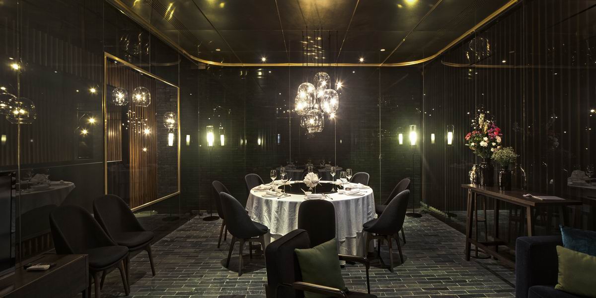 餐饮空间玄关图,深圳华苑一号餐饮空间