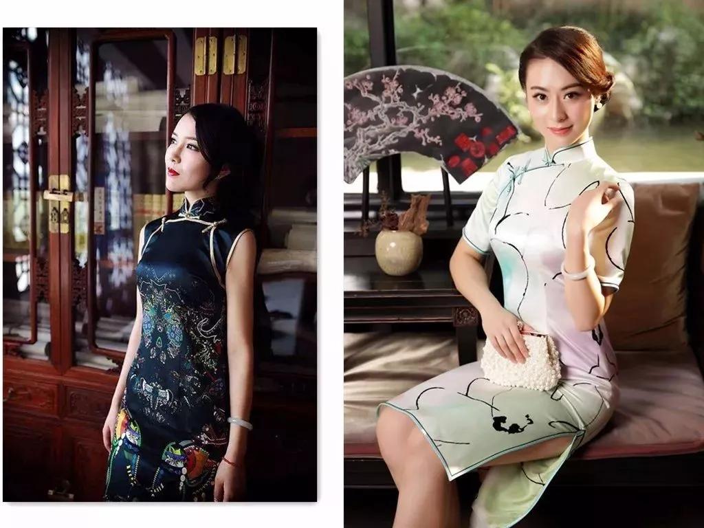 女性身材雕塑作品,温婉的旗袍造型