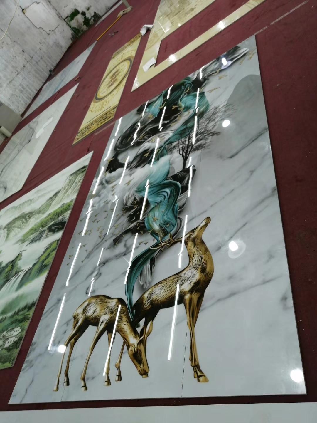 玄关墙瓷砖拼花图案,玄关背景墙大理石瓷砖效果图