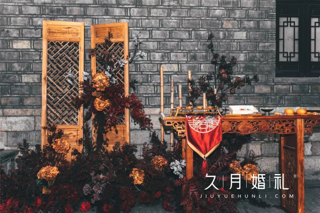 一场中式婚礼氛围感十足,一场古香古色的中式婚礼