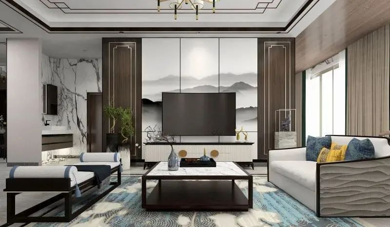 套内100平客餐厅装修效果,20人以上高端餐厅包间装修