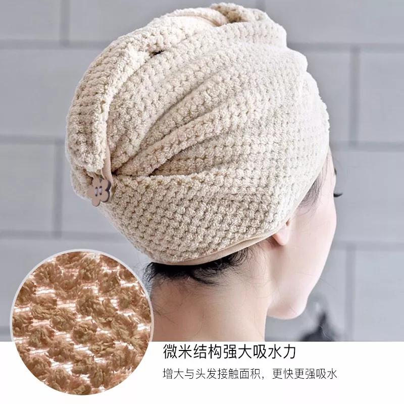 洗头用的干发帽纯棉加大,洗头干发帽加厚超吸水
