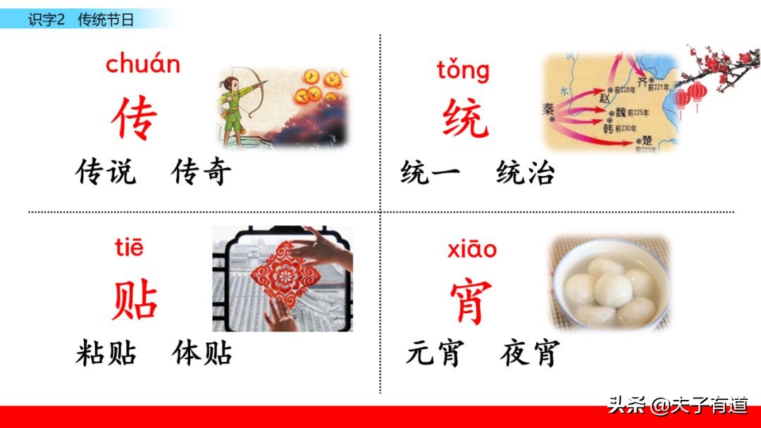 二年级语文下册传统节日动画课文,二年级下册语文传统节日同步练习