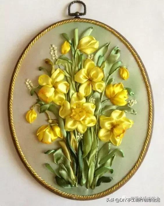 绣一朵花要多久,丝带绣的扭转绣针法