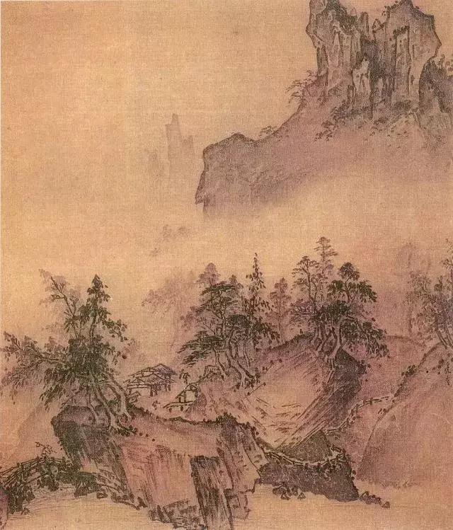 国画雨景图,国画怎么画雨景
