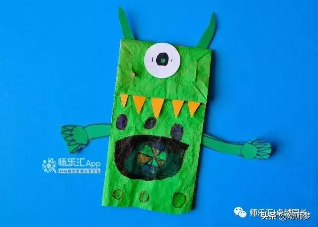 环保纸袋手工创意创作思路,幼儿纸袋手工环保创意图片