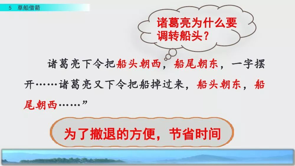 部编版五年级下册第5课《草船借箭》图文讲解+知识点梳理