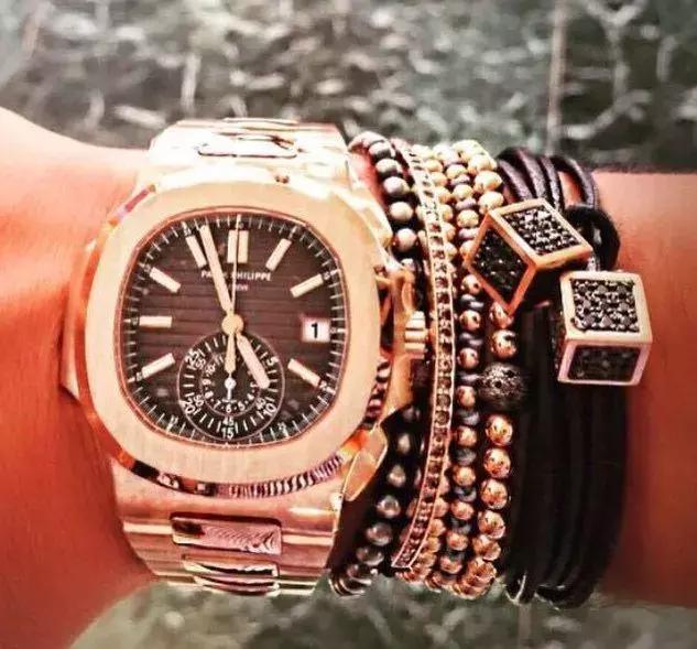 男士简约手串搭配,男人手串搭配