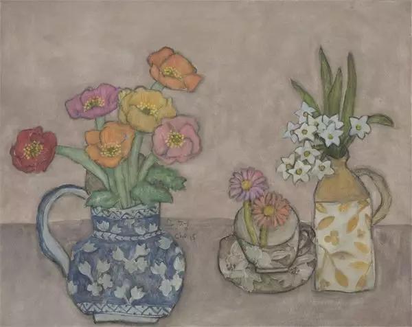 韩国女艺术家：卓秀英，画出来的雅致花草