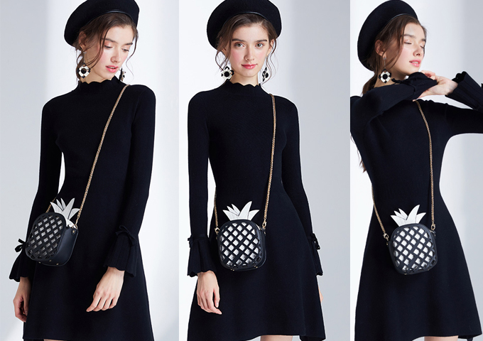 冬款气质修身裙针织裙,冬季高级感穿搭针织裙