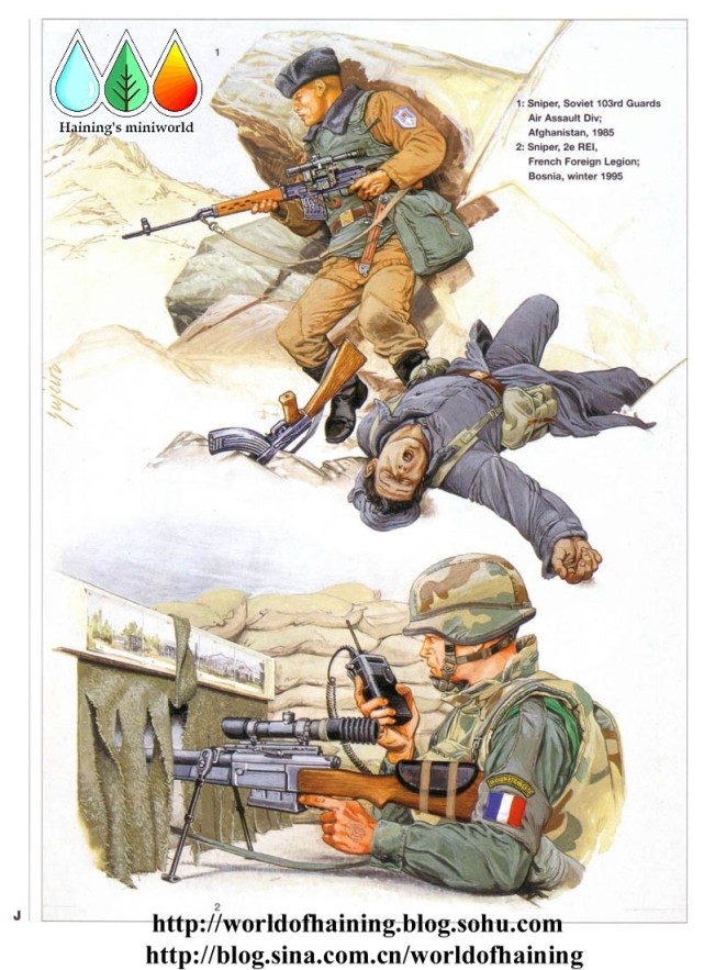各时期战争中狙击手,战争时期各军的装备