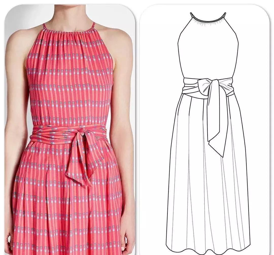 大摆长袖连衣裙30到40岁,四十岁红色高档新款有领连衣裙