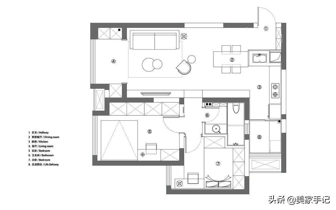 房屋装修黑白灰全屋,房屋装黑白灰