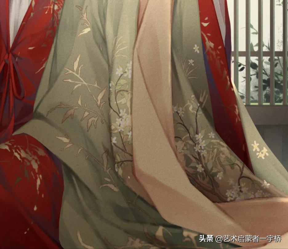 色彩布褶怎么画更好看,绘画教程衣服怎么画新手必看