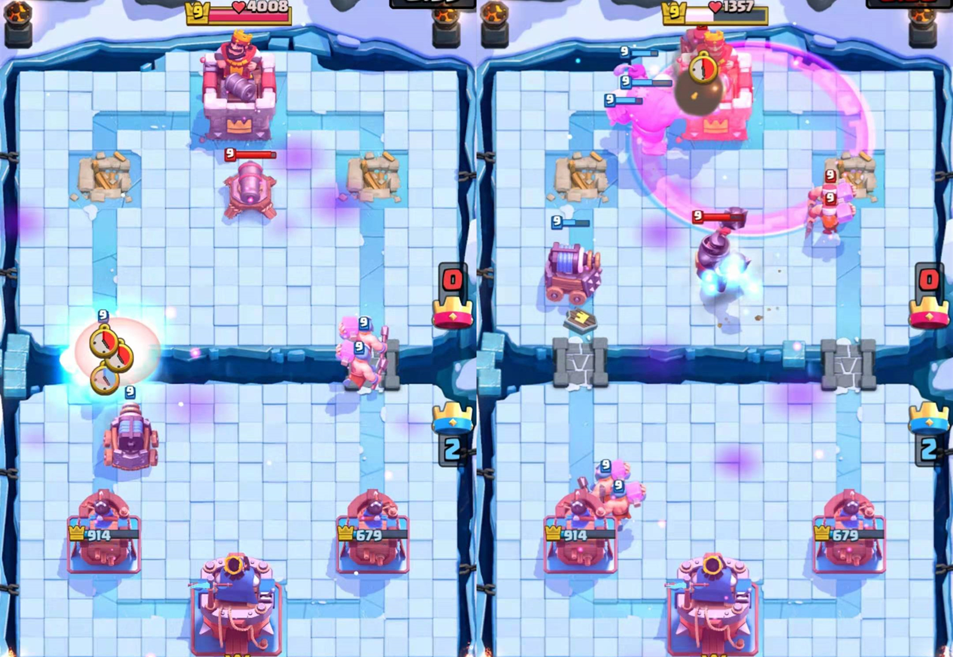 皇室战争滚木能用火球防守吗,皇室战争滚木圣诞节卡组