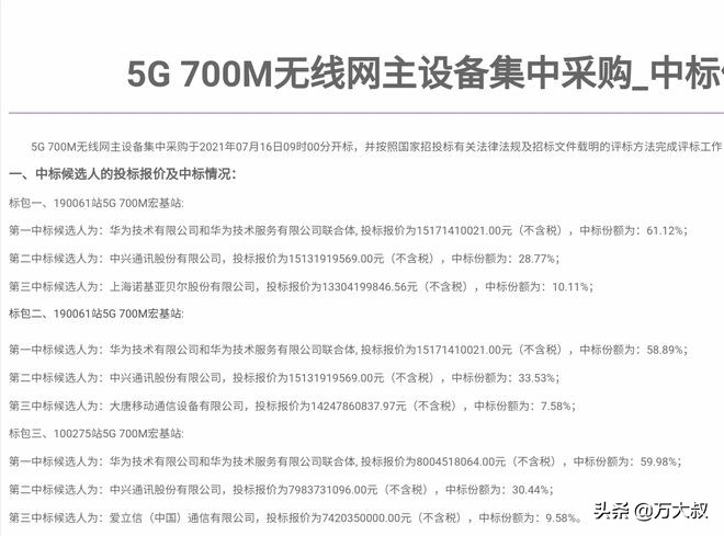 华为爱立信5g订单公布,华为5g和爱立信5g
