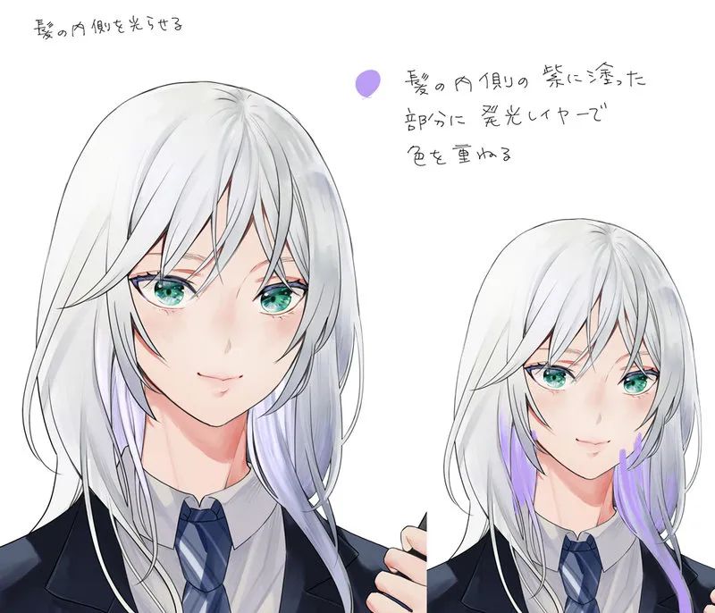 绘画教程指绘头发,作画教程简单