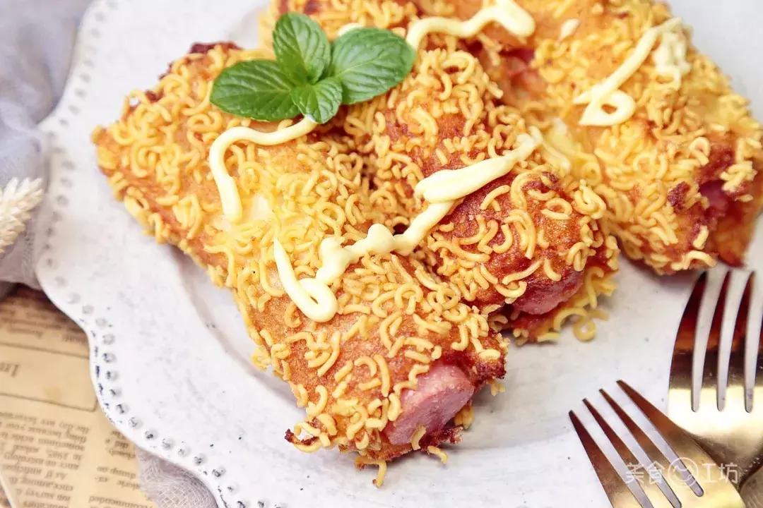 不用面包糠也能炸猪排,不用面包糠做美食9岁以下