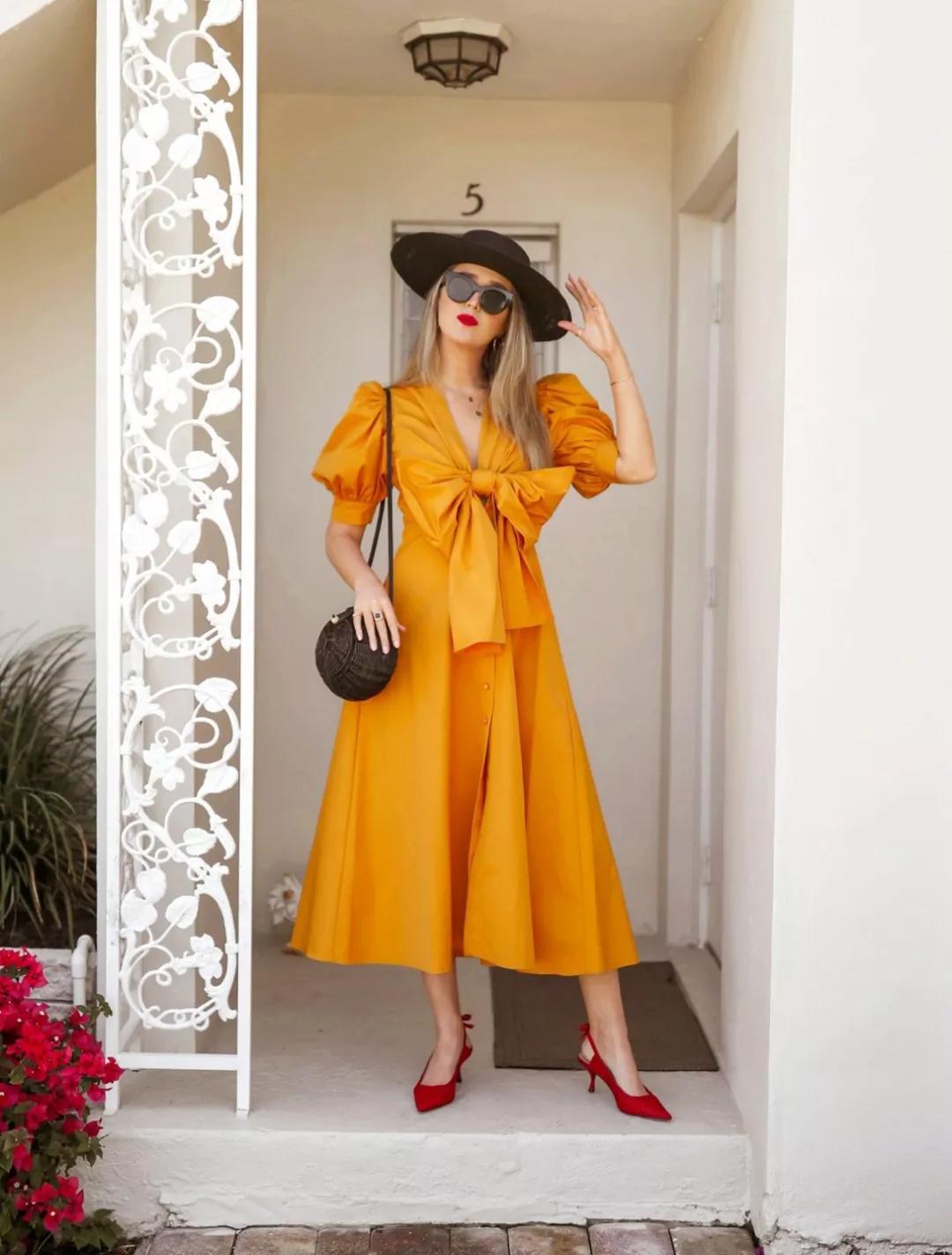 夏日就穿糖果色连衣裙，贼靓，回头率200%