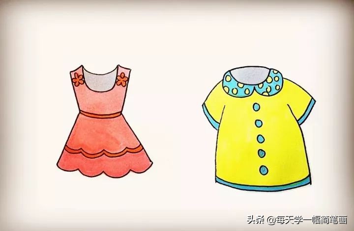 简笔画服饰简单画法,简笔画每天学一幅