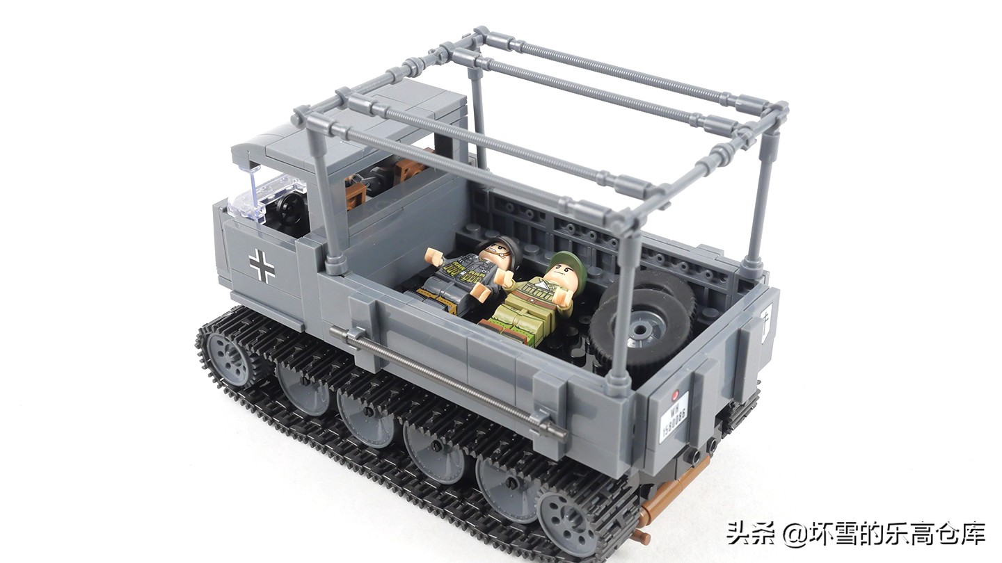 用积木还原二战,二战德军运输车积木