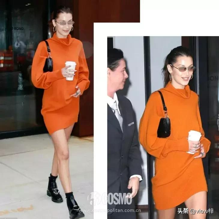 刘雯同款羊毛衫穿搭,初恋风的毛衣